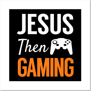 Jesus Then Gaming, Fun Christian Video Game Premium Posters and Art